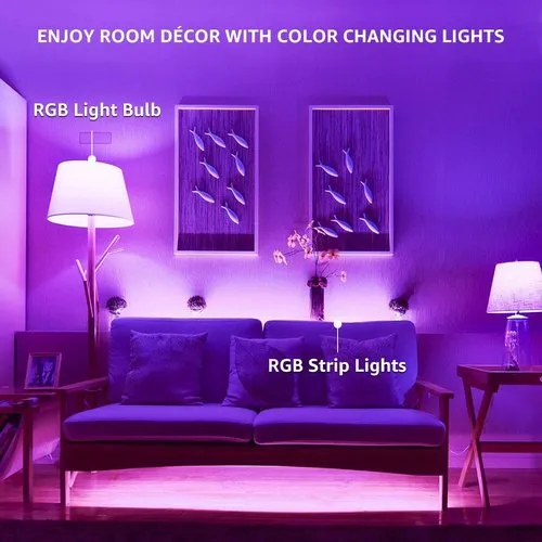 Color-changing decorative fixtures (RGB, RGBW)