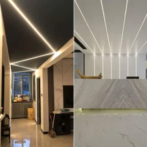 Recessed linear architectural fixtures