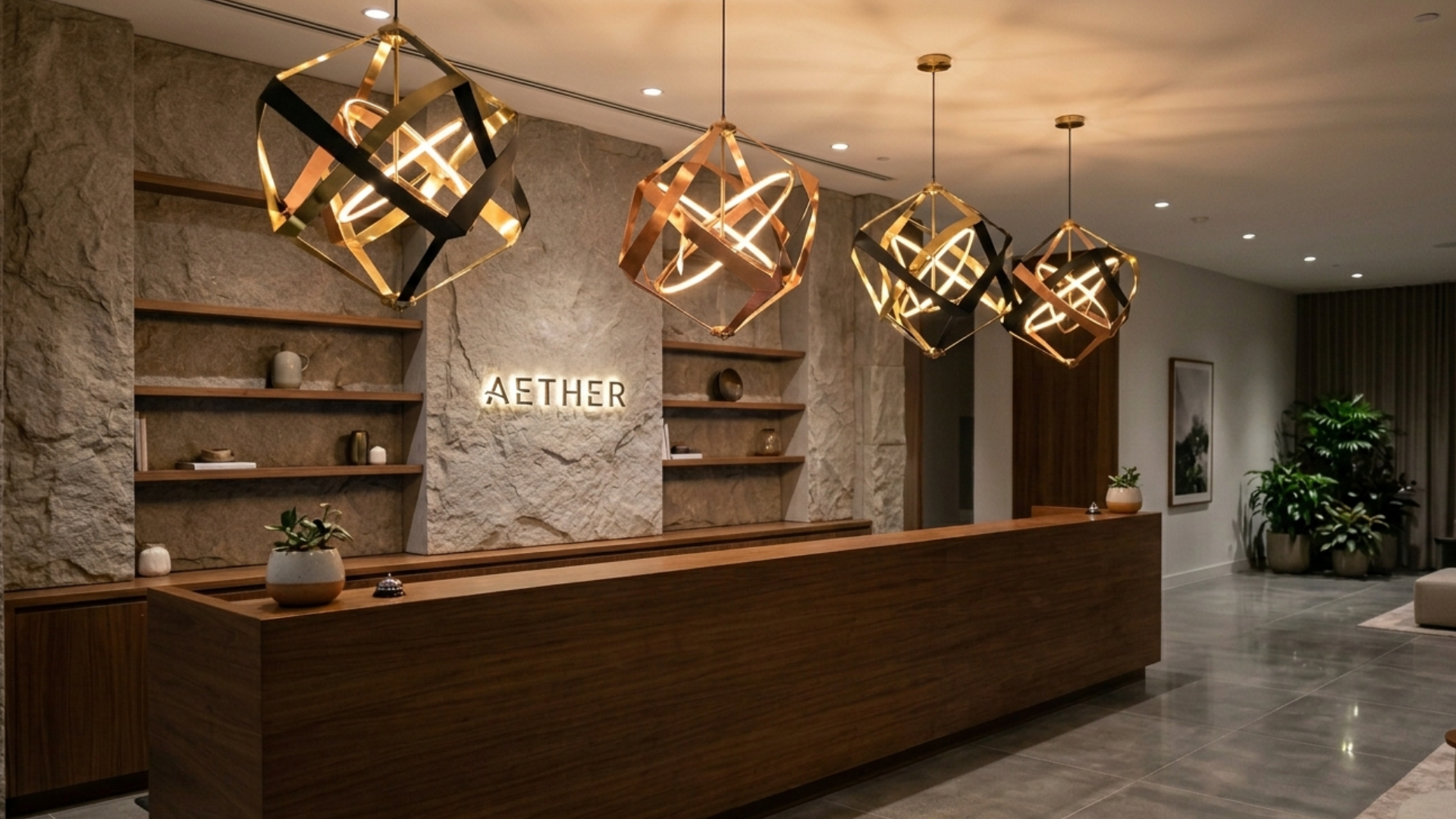 Designer Reception Lighting